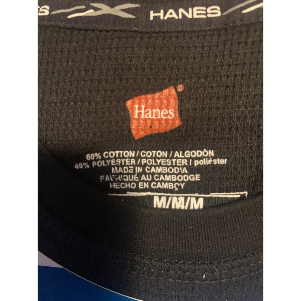 Hanes Mens M X-Temp Thermal Top Red Plaid Fleece Pants 2 Piece Sleep Set 03018 - Picture 5 of 5